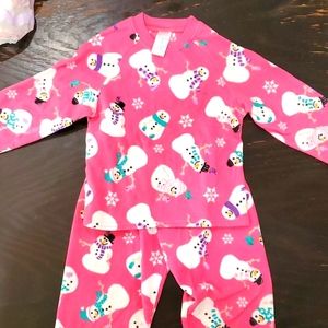 EUC Girls XS/4 Fleece Pajama Set
